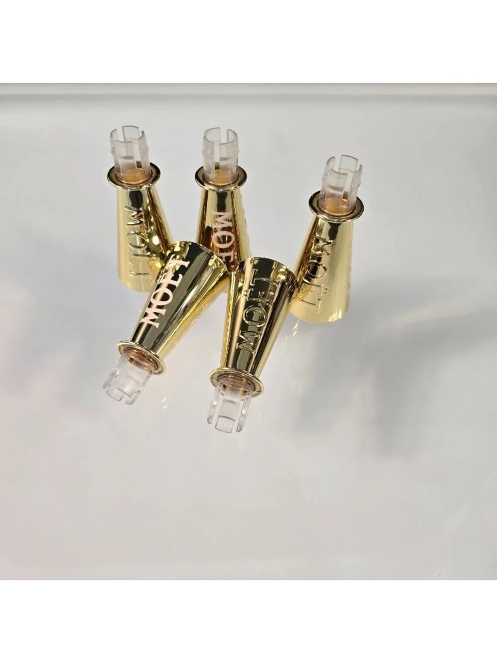 Moet & Chandon Champagne Set of 13 Golden Sippers For Mini Split Botlles 187ml